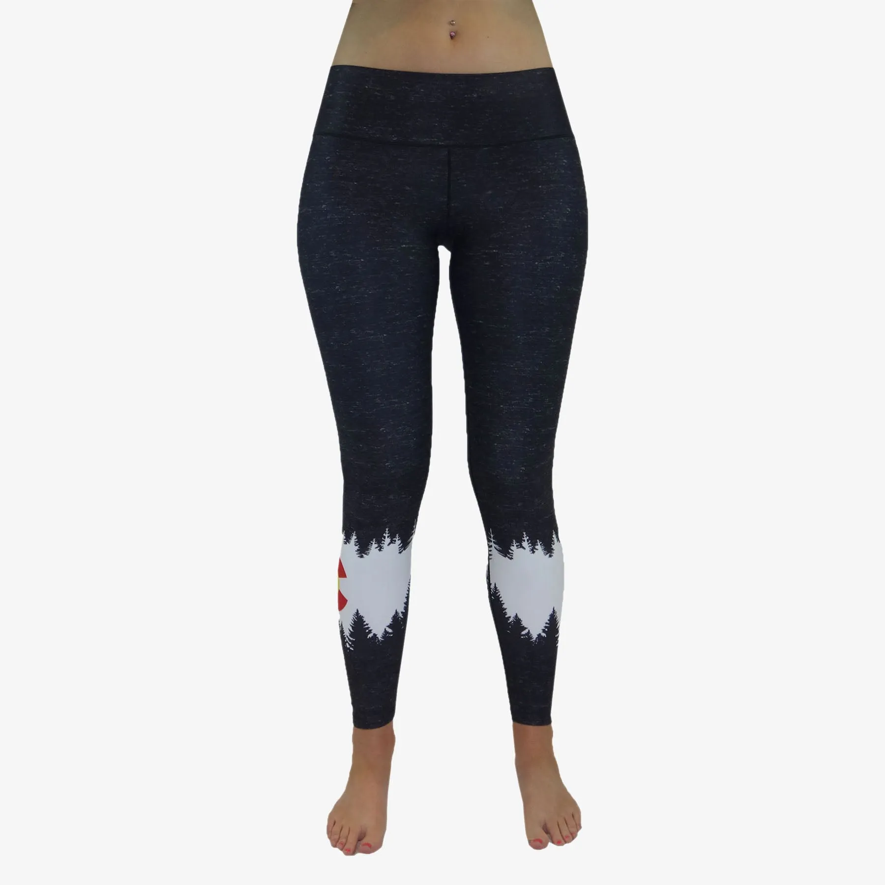 Women's Colorado Flag Athletic Fit Leggings