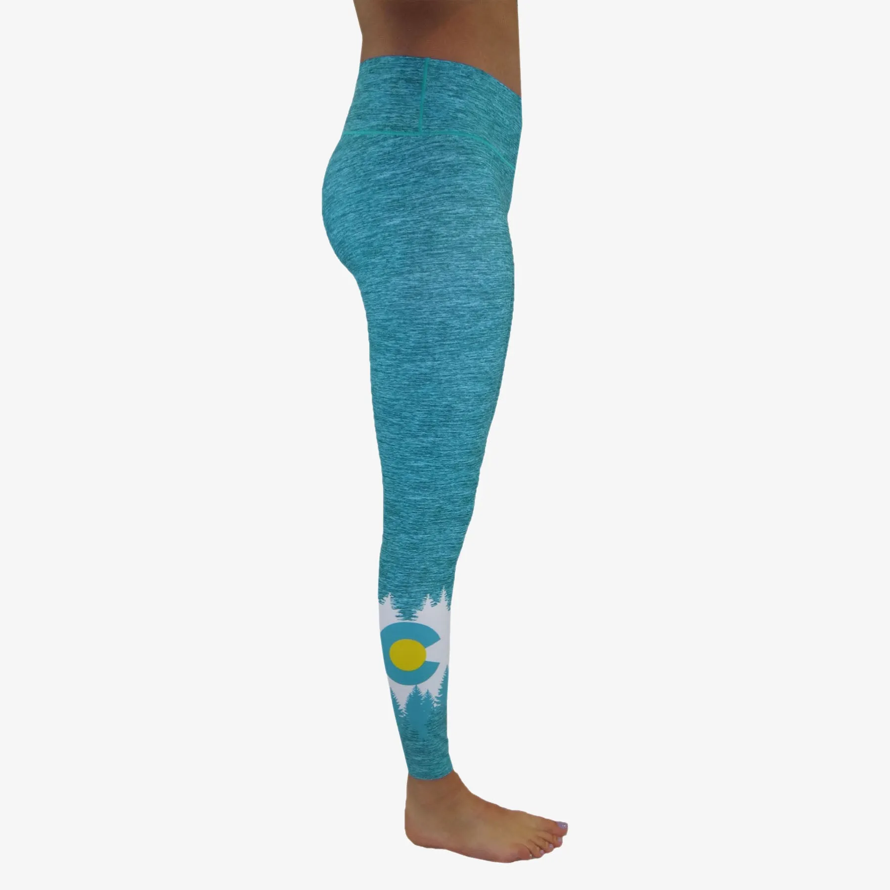 Women's Colorado Flag Athletic Fit Leggings