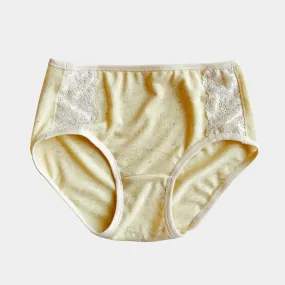 Women's linen underwear brief - butterscotch yellow