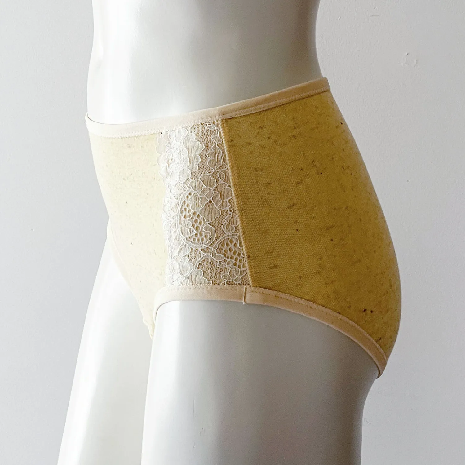 Women's linen underwear brief - butterscotch yellow