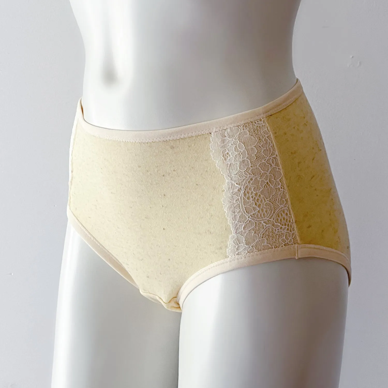 Women's linen underwear brief - butterscotch yellow