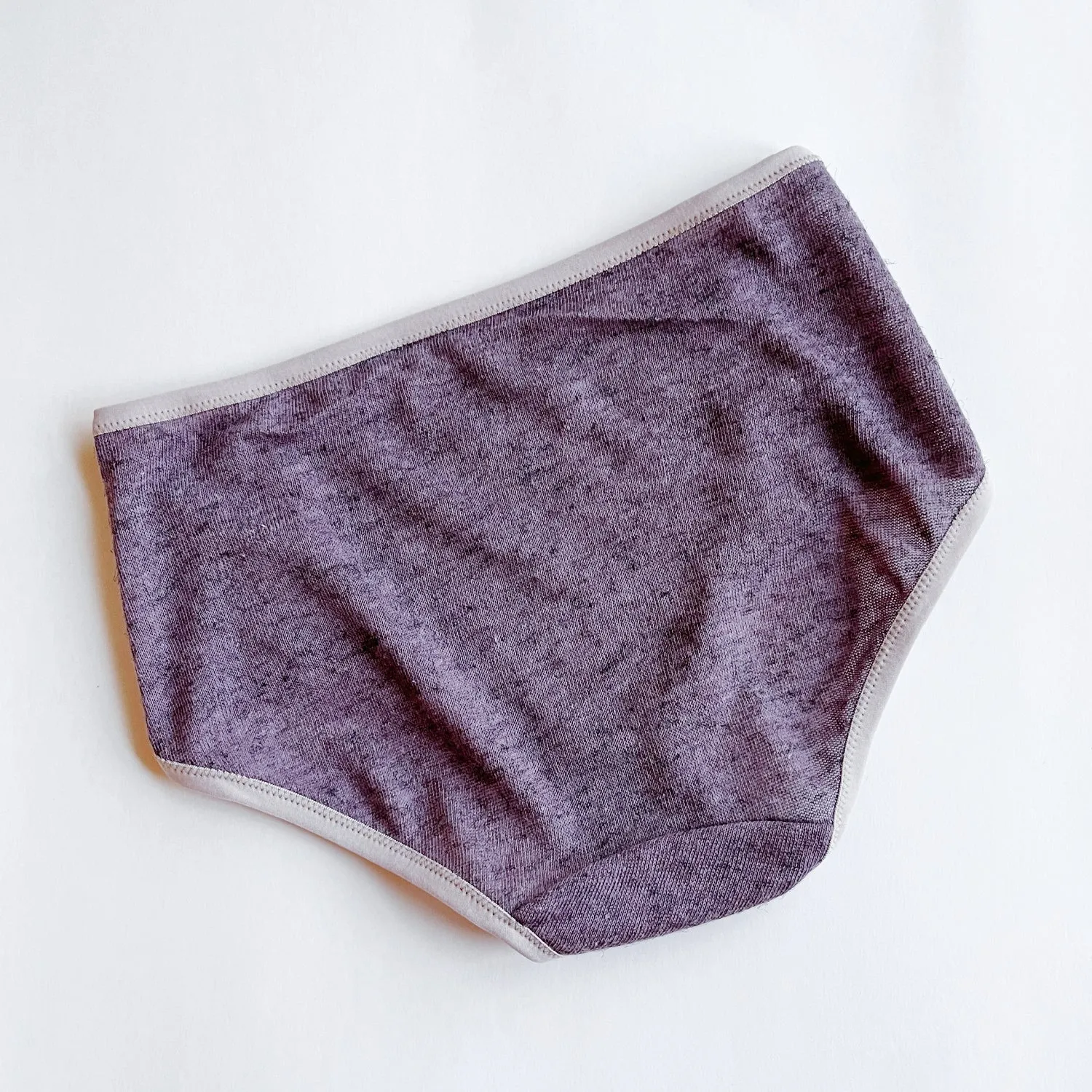 Women's linen underwear brief - purple haze