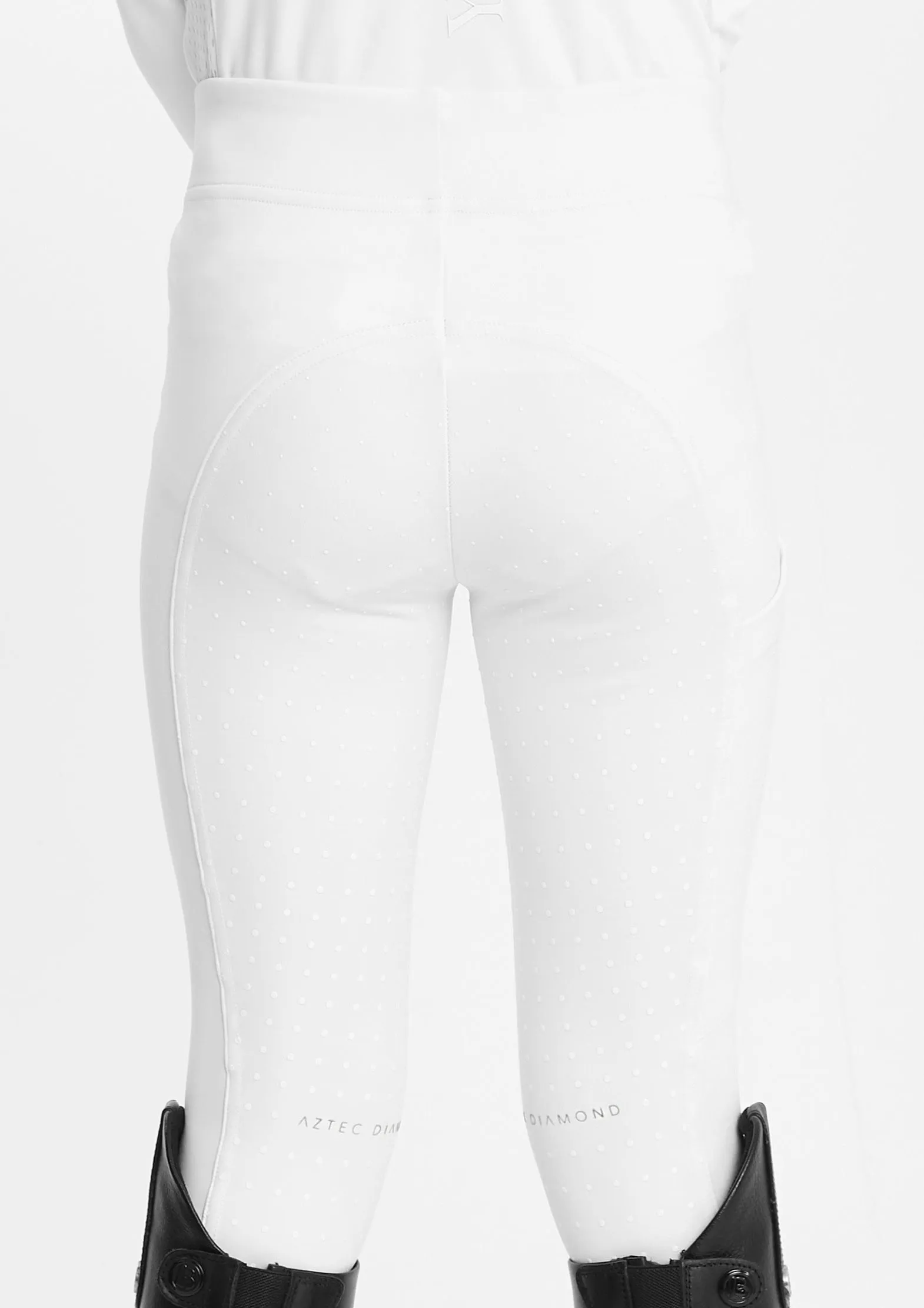 YR White Full Seat Riding Leggings